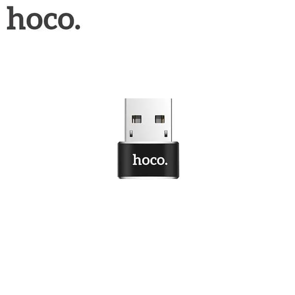 HOCO-sovitin OTG USB A (uros) Type C (naaras) UA6 musta
