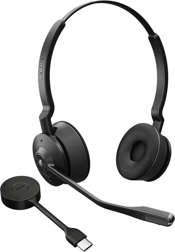 Hovedtelefoner med mikrofon Jabra Engage 55 Sort