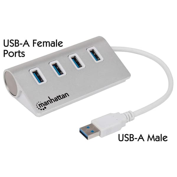 USB HUB Manhattan 4x USB-A 3.0 (163767)