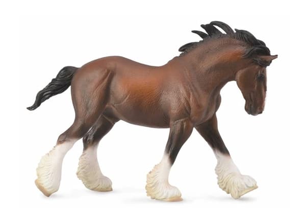 Clydesdale hingst Bay stallion