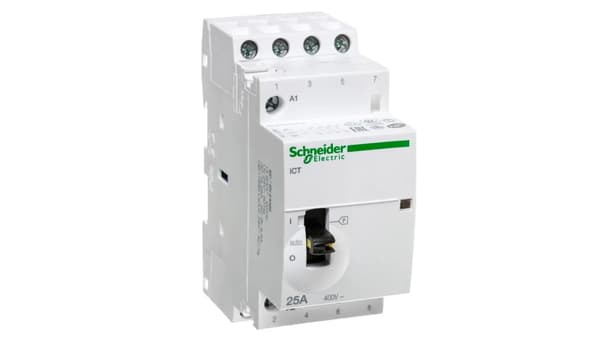 Schneider Modulær Kontaktor 25A 4S 0B 24V AC iCT (A9C21134)