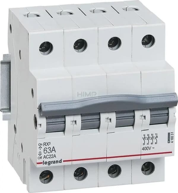 Modulær samleskinne RX3 63A 4P 419331