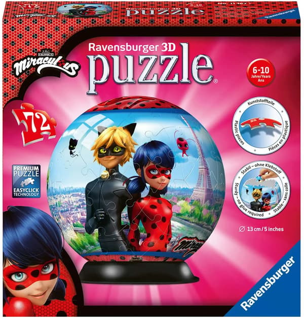 3D kuglepuslespil 72el Miraculous 111671 RAVENSBURGER p6