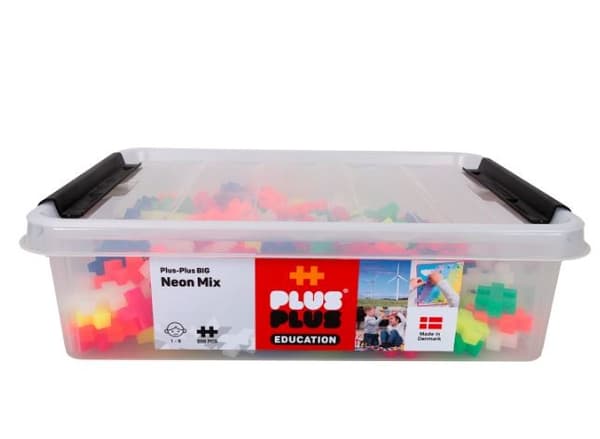 Plus Plus Big Blocks - Neonfärger 200 delar