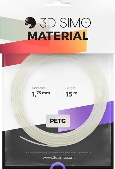 3DSimo Filament PETG hvid (G3D3002)