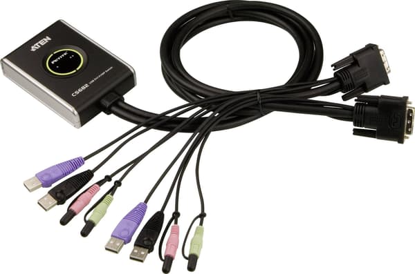 ATEN CS682 - KVM / ljud / USB-switch - 2 portar