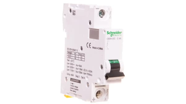 Schneider Electric sovitinkytkin 1P C 4A 10kA DC C60H-DC-C4 (A9N61504)