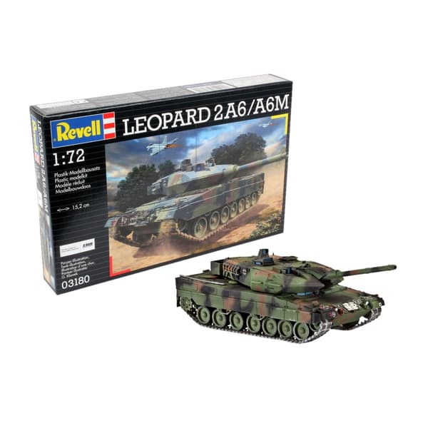 Ajoneuvo 1:72 03180 Leopard 2A6/A6M Revell