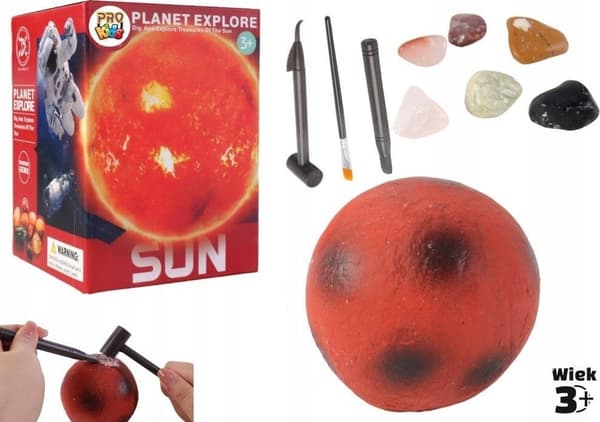 Utgrävning av mineraler planet Slonce