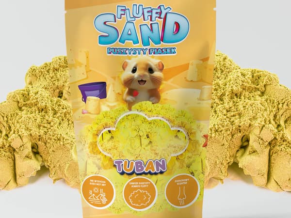 Fluffig Sand 90g fluffig sand gul