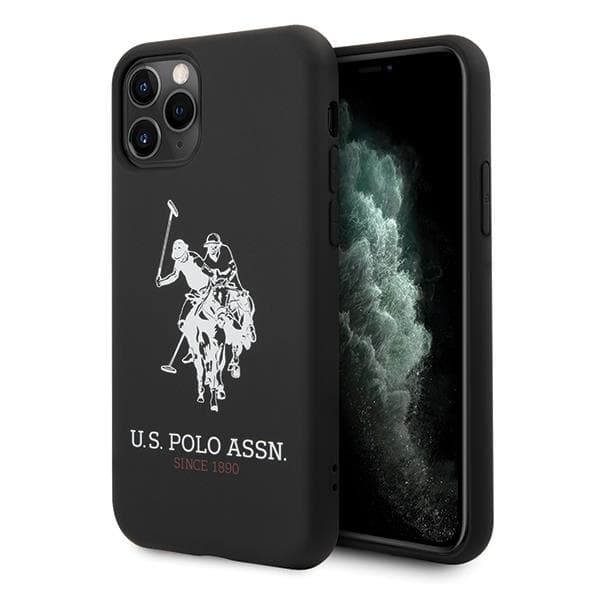 US Polo USHCN65SLHRBK iPhone 11 Pro Max sort/black Silicone Collection