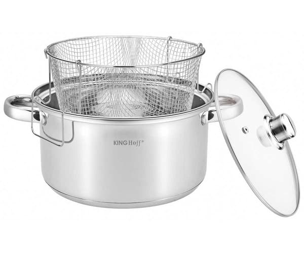 GRYTA MED FRITERINGSKORG KINGHOFF KH-1630 5,5L