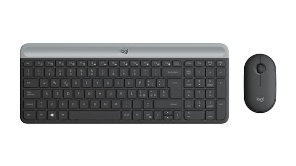 Logitech Tangentbord och Musset Slim Trådlöst Combo MK470 - US Layout - Grafit