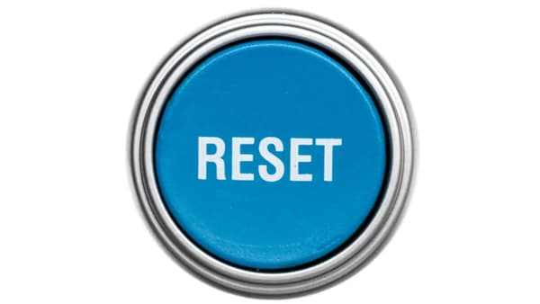 Knapaktuator blå /RESET/ med selvretur LPCB1196