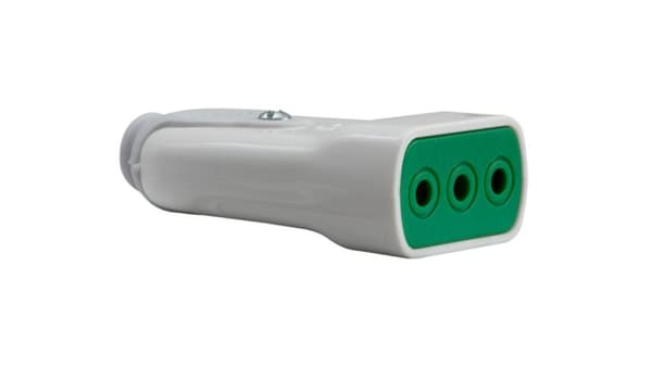 Stikkontakt flad hvid 81010