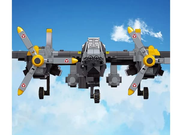 Tekniska block stridsflygplan P-38 937 delar ZA4623