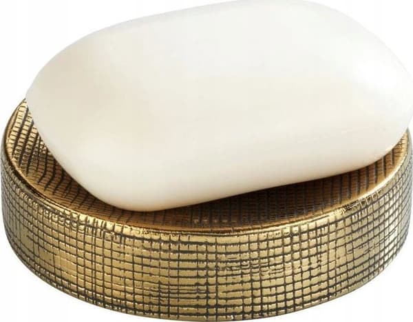 Wenko Keramisk sæbeskål RIVARA, guld, WENKO