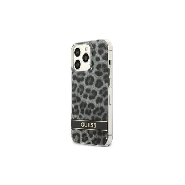 Guess GUHCP13LHSLEOK iPhone 13 Pro / 13 6.1\" harmaa/harmaa kova kotelo leopardi