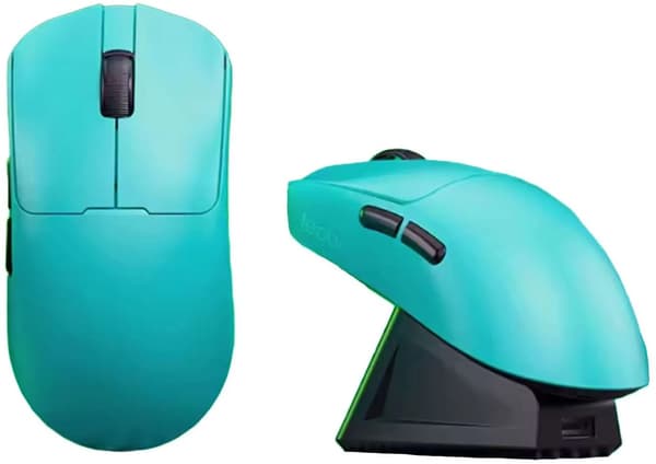 Leobog GM3 Cyan Mus med Laddningsdocka (LEGM3C)