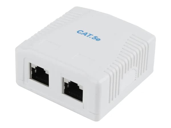 CAT5E FTP verkkopistorasia 2-porttinen