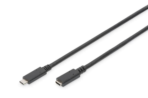 USB-C-Kaapeli Digitus AK-300210-007-S Musta 70 cm