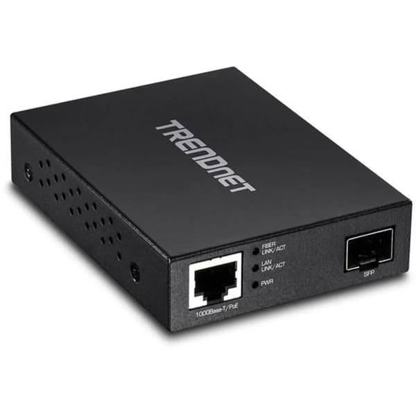 Muunnin / adapteri Trendnet TFC-PGSFP Musta