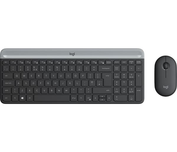 Logitech tangentbord och musset Slim Wireless Combo MK470 - Grafit
