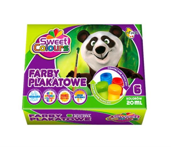 Plakatmaling 6 farver 20ml OTOCKI