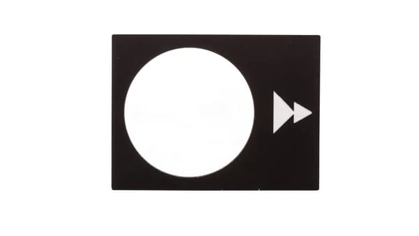 Mærkeplade sort rektangulær 30x40mm VENSTRE FRI-HURTIG ZB2BY2912