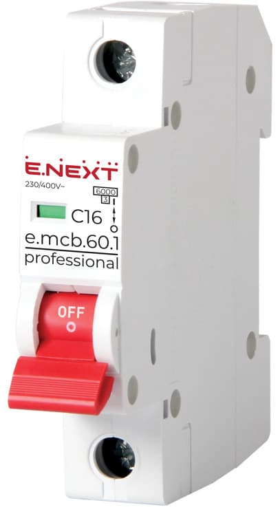 BEND SWITCH MCB.PRO60 1P C16A 6KA
