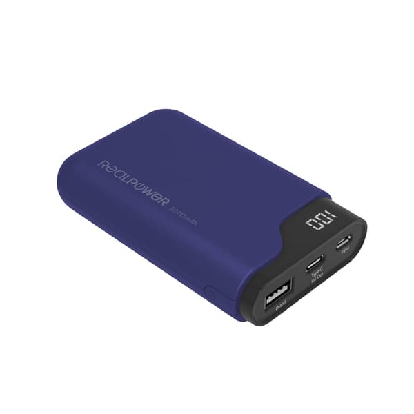 RealPower Bank PB-7500C Marineblå 7.500 mAh
