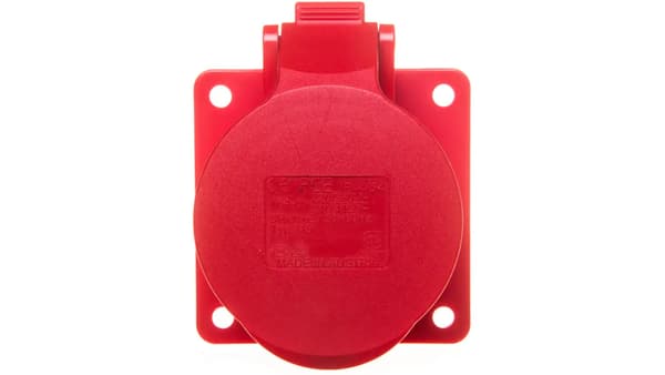 Tavlestik 16A 5P 400V /75x75/ rød IP44 TWIST 315-6f7