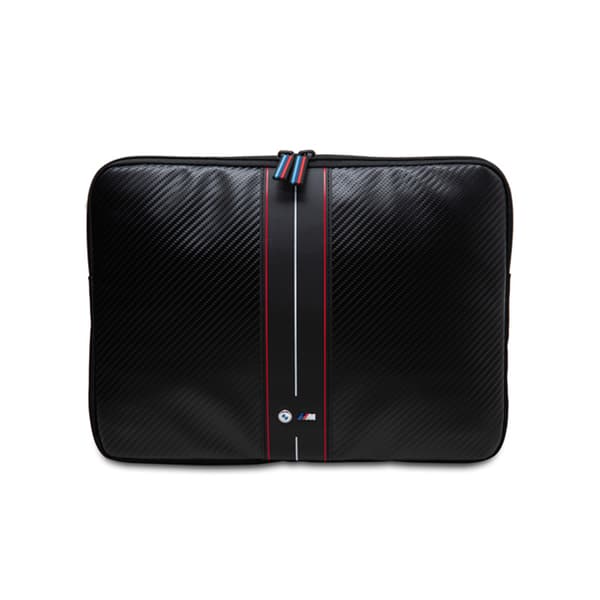 BMW Sleeve BMCS14COMSCAKR 14\" musta/musta Carbon Red Stripes