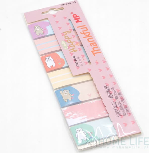 Sticky notes til indeksering af bamser