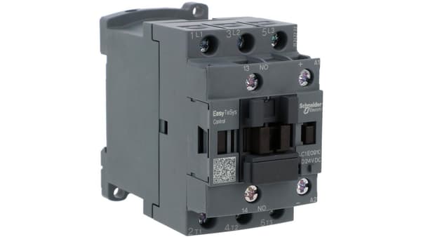 Effektkontaktor Easy TeSys Control AC-3, 9A, 3P (1NO), 24V DC spole LC1E0910BD