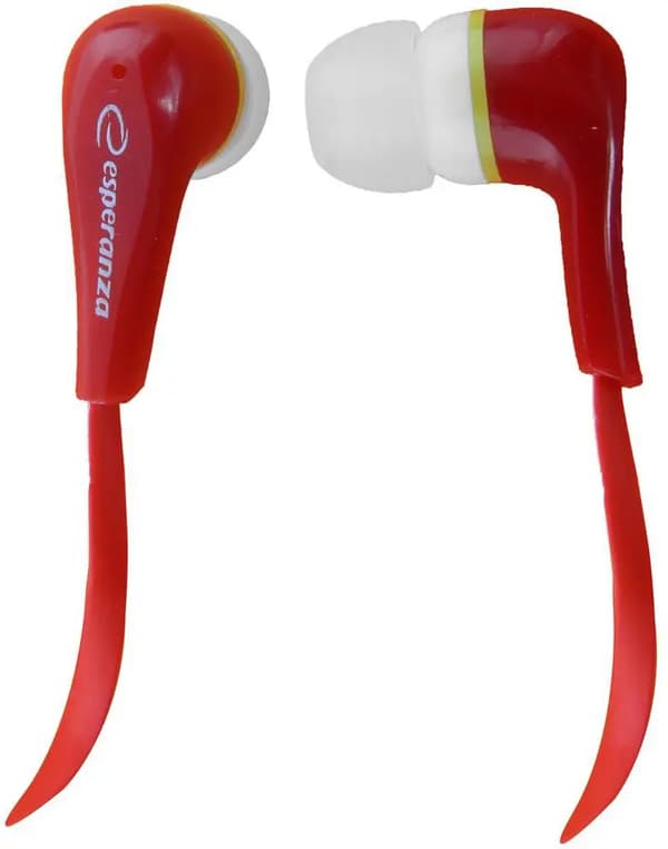 ESPERANZA STEREO HÖRLURAR LOLLIPOP RÖD