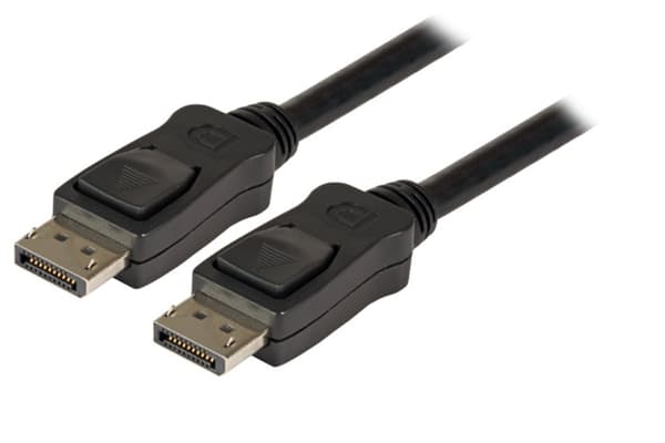 EFB DisplayPort 1.2 -liitäntäkaapeli, 4K60Hz ST-ST, 0,5m, musta