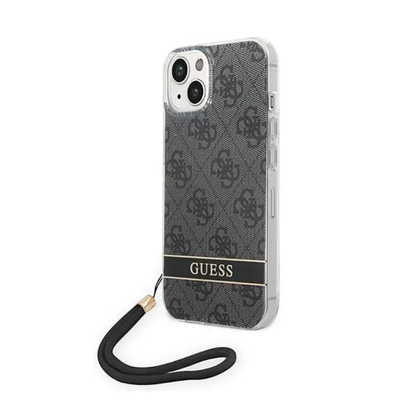 Guess GUOHCP14MH4STK iPhone 14 Plus 6,7 \"sort / sort Hardcase 4G Print Strap