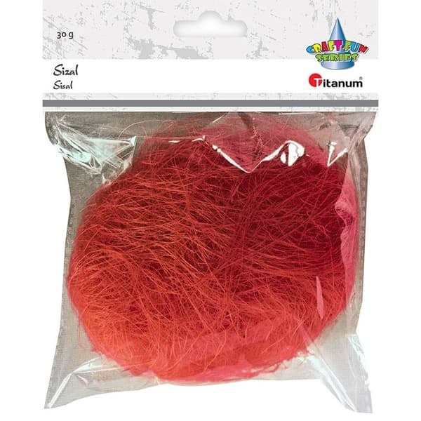 Sisal 30g röd