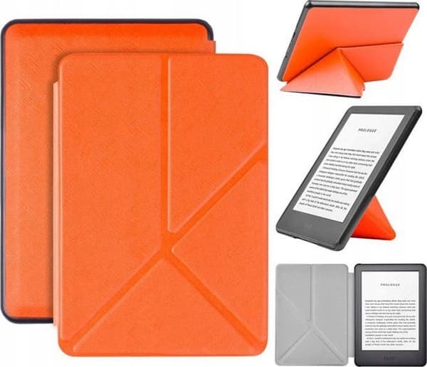 Origami-kotelo Kindle 10 6 -lukulaitteelle (oranssi)