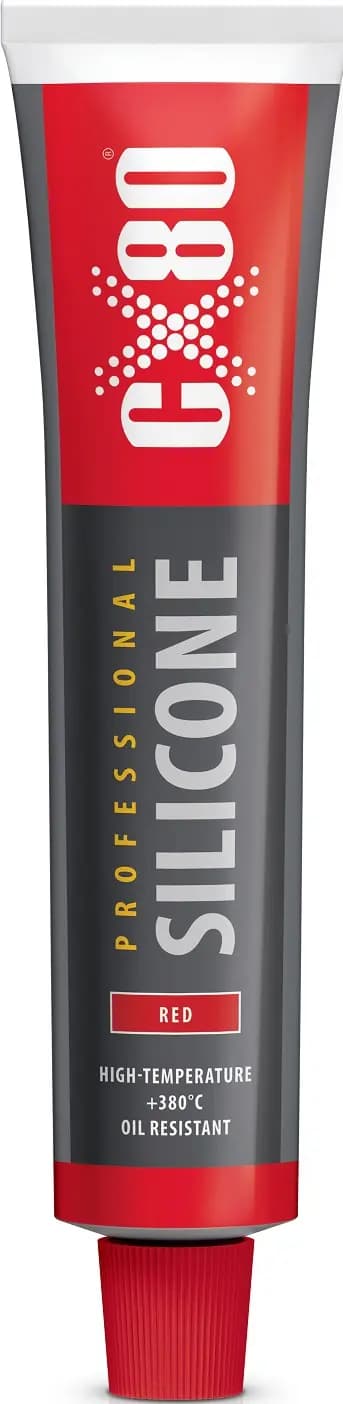 SILIKONITIIVISTEMASSA PUNAINEN 80ML TUUBI