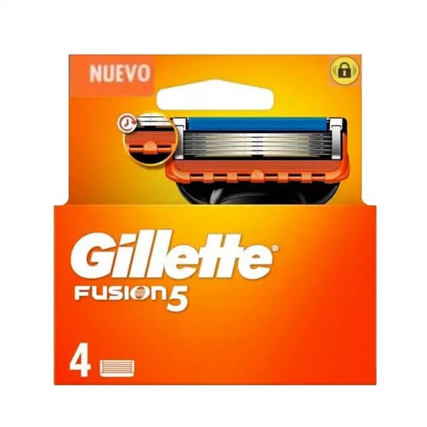 Rakbladspåfyllning Gillette Fusion 5 (4 st)