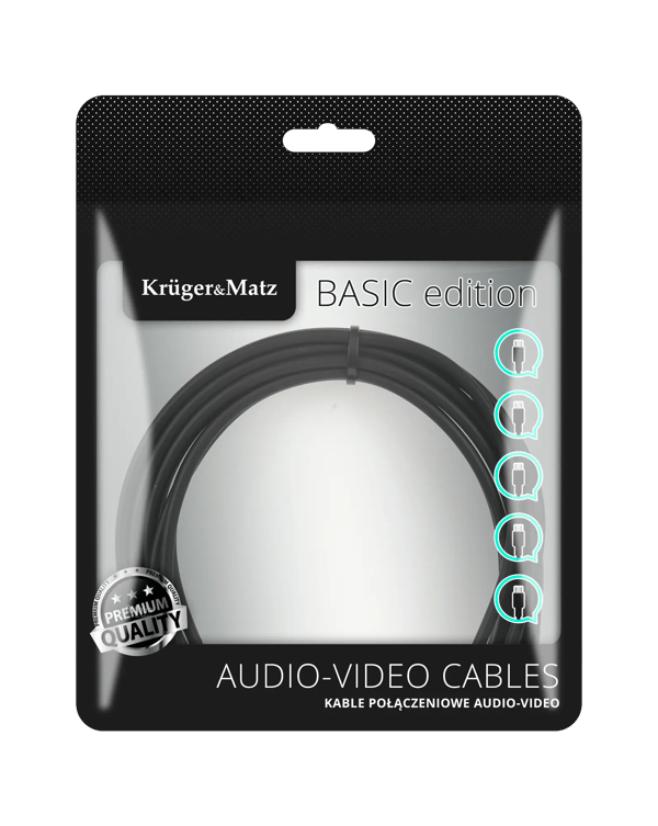 3,5 jackkabel stereostik - 3,5 stereostik 3m Kruger&Matz Basic