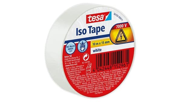 Tesa tesa eristysteippi 10m 15mm valkoinen