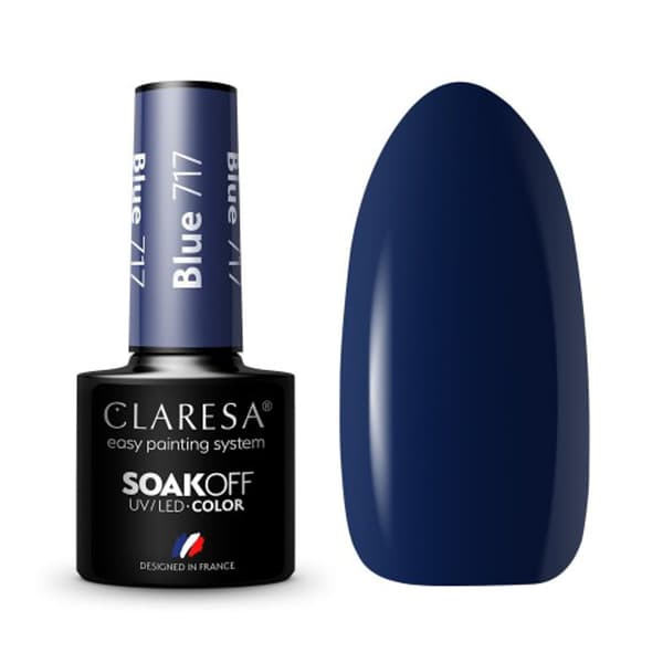 CLARESA Gel Polish BLÅ 717 -5g