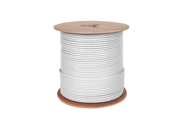Koaxialkabel F690BV A vit spole 305m