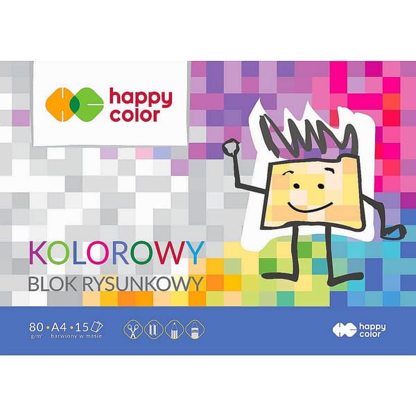 Färgteckningsblock A4/15K HAPPY COLOR