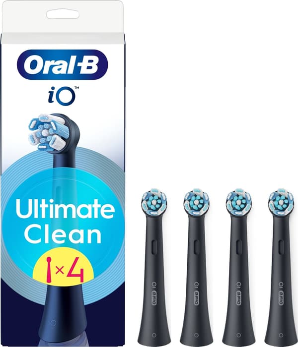 Hammasharjan pää Oral-B iO UltimateClean, musta, 4 kpl
