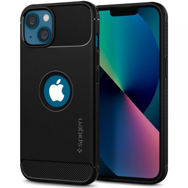 Spigen Rugged Armor til iPhone 13 mat sort