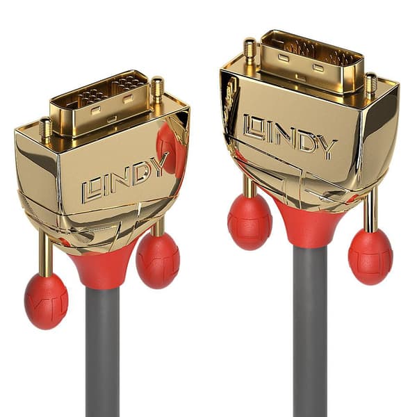 Kabel Lindy DVI-D - DVI-D 20m guld (36217)